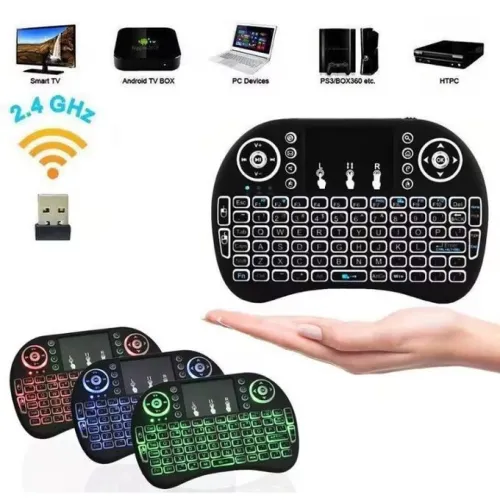 Mini Combo sans fil rechargeable (Clavier & Souris) multifonction RGB