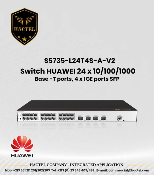 HUAWEI Switches S5735 POE et Non PoE avec 1GB SFP et 10GB SFP+ Ports