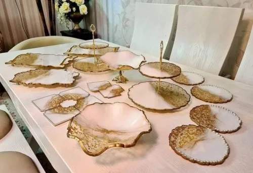 Porte gâteau حاملة حلويات من الريزين 