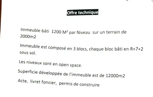 Location Immeuble Alger Bab ezzouar