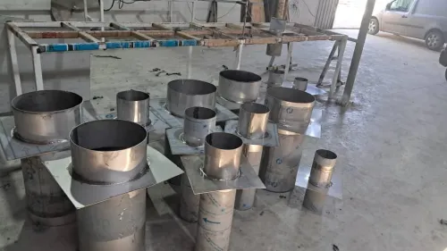 fabrication de tuyauterie en inox sur commande (grand et petit diametre)