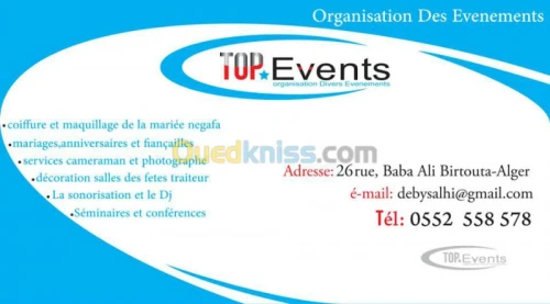 organisation des evenements