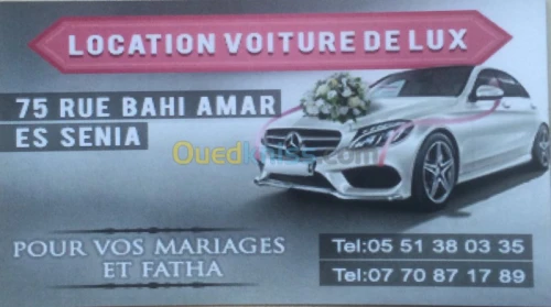 Location voiture Lux  mariage