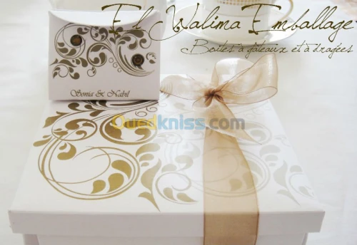 boites à gâteaux pour mariages