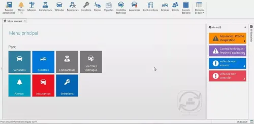 Logiciel de gestion de parc roulant