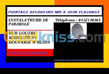 instalateure de parabole