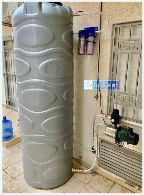 Installation chauffe eau de bain et citerne