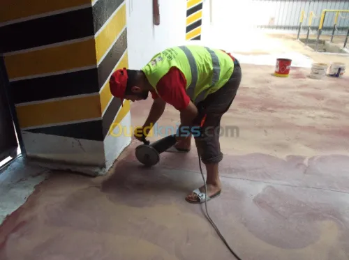 traitement de sol/époxy/ polyuréthane 