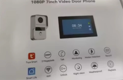 Vidéophone wifi avec application tuya