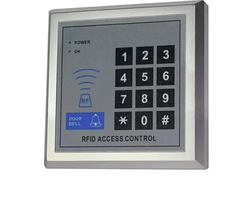 Clavier codé d'accès.