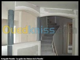 Pose Plaques de Platre et Décoration