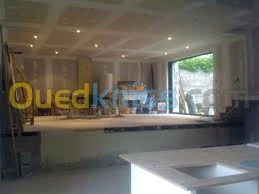 Pose Plaques de Platre et Décoration