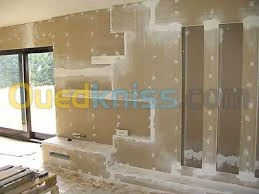 Pose Plaques de Platre et Décoration