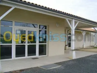  aluminium /porte  et rideau