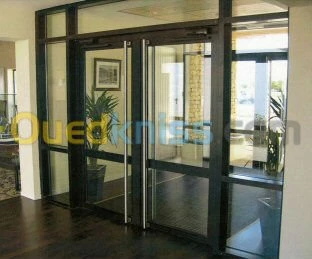  aluminium /porte  et rideau