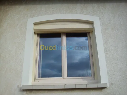  aluminium /porte  et rideau