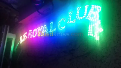 fabrication d'enseigne lumineuse a led