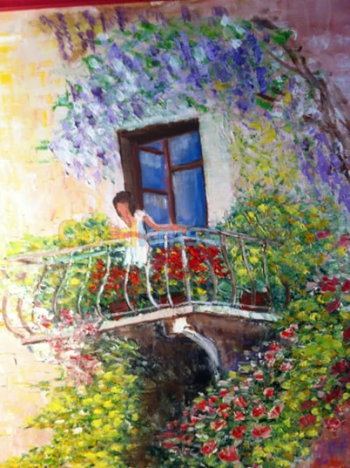 Tableau huile sur toile  signé