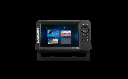 Sondeur Traceur de carte pour bateau LOWRANCE EAGLE 7 avec sonde 50/200 600w