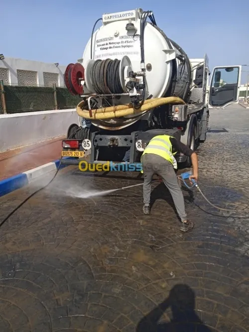 Service nettoyage de canalisations Vidange 