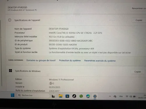 Hp Elitebook 830 G7 notebook PC