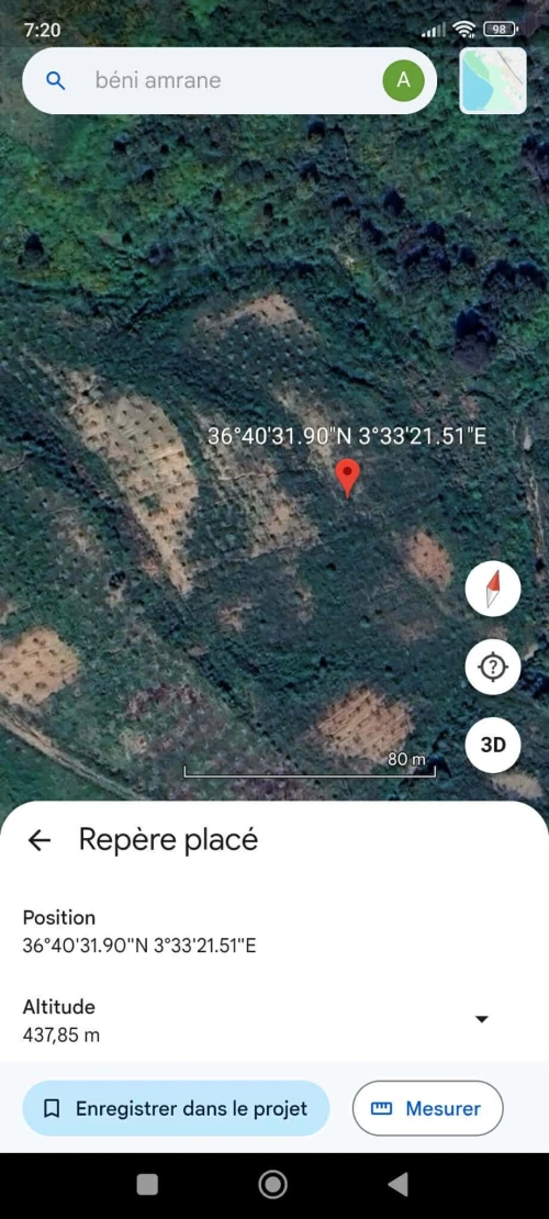 Vente Terrain Boumerdès Beni amrane