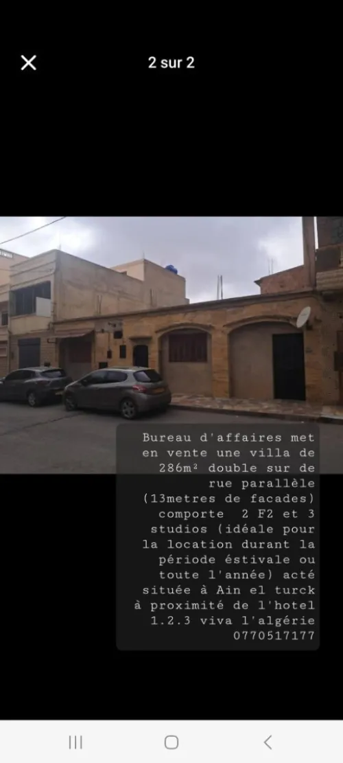 Vente Villa Oran Ain el turck