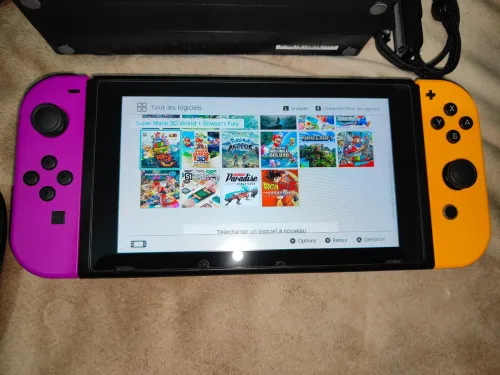 Nintendo switch V2 2021 flashée puce 256 go + mode online