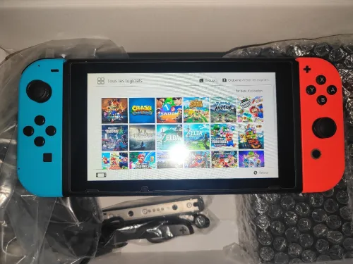 Nintendo switch V1 2018 flashée puce 128 go excellent état