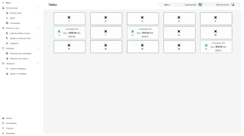 Kiober Food POS, logiciel de caisse pour les cafés, restaurants, pizzeria et snacks.