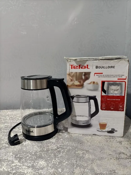 Bouilloire tefal en verre & inox 1.7L 2200w