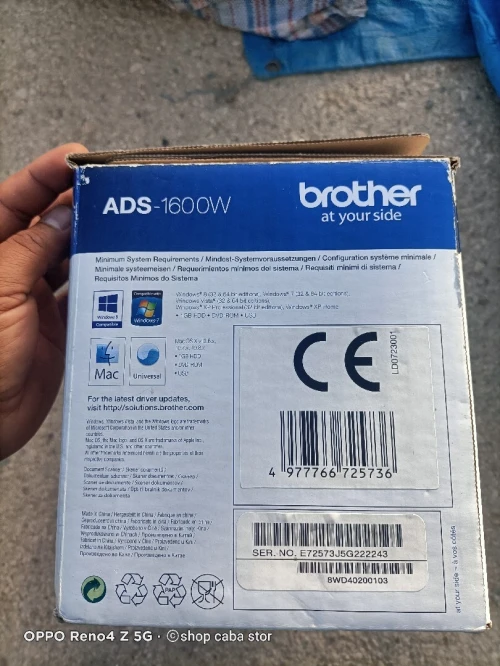 Scanner brother ADS 1600w 600dpi