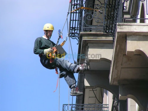 cordiste laveur de vitres 