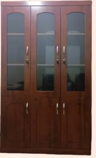 Armoire de Bureau en MDF Portes vitrées ou pleine