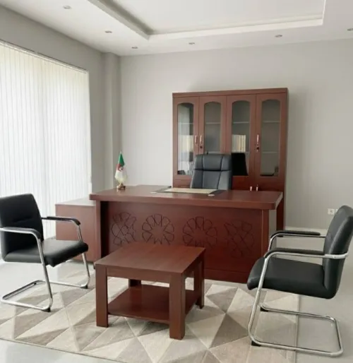 Ensemble Bureau de Direction MDF + Armoire + Table Basse