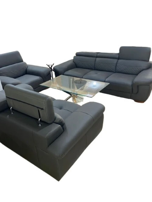 salon moderne en similicuir de qualité disponible 5,6,7 places