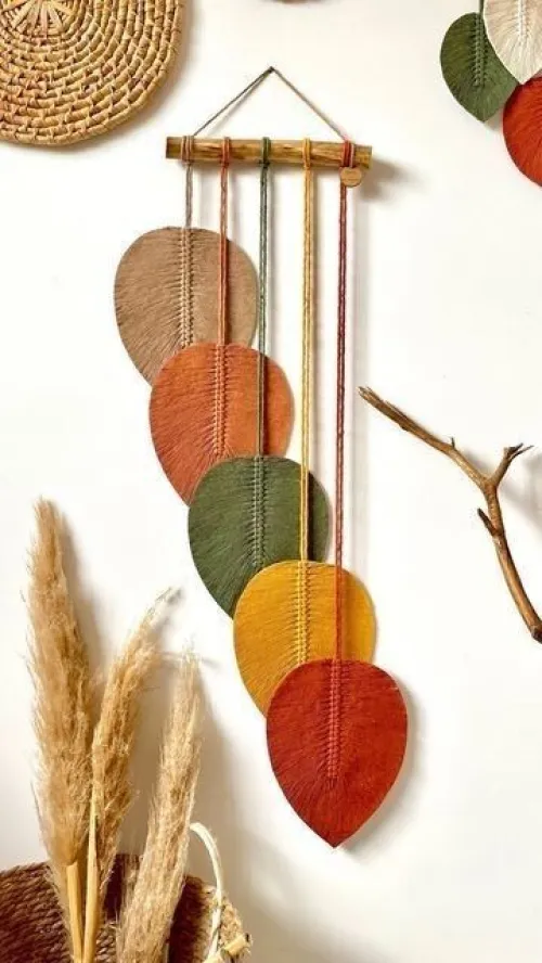 décoration mural en macramé