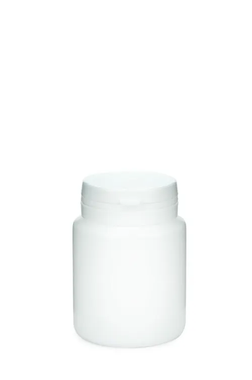 Pilulier 150ml blanc PE-HD avec couvercle Jaycap blanc