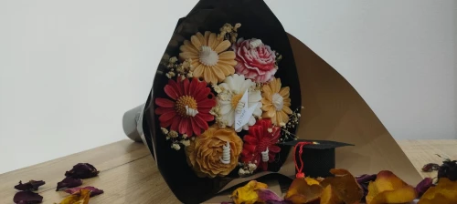 Bouquet de fleurs Bougie Parfumée Personnalisé 