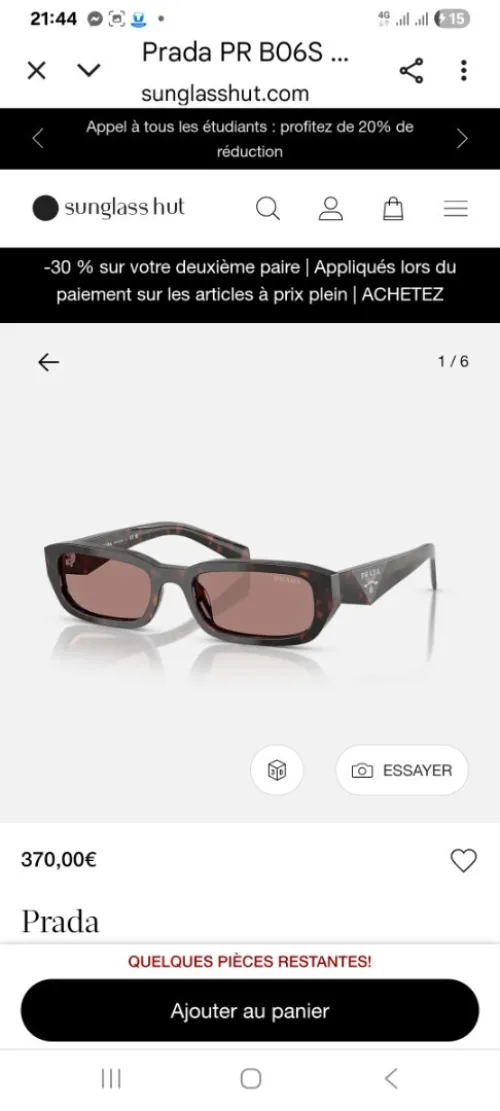 Lunette prada original 