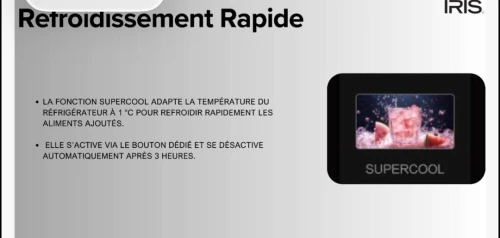 REFRIGERATEUR IRIS 660 L DEFROST IR-DD660 AFFICHEUR
