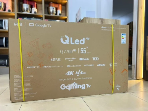 TV IRIS 55" Q7700 Gaming TV Google tv 4K Android 144 hrz 55 POUCES