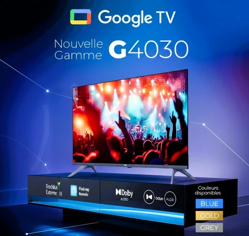 TV IRIS 43" G4030 GOOGLE TV SMART ANDROID 43 POUCES
