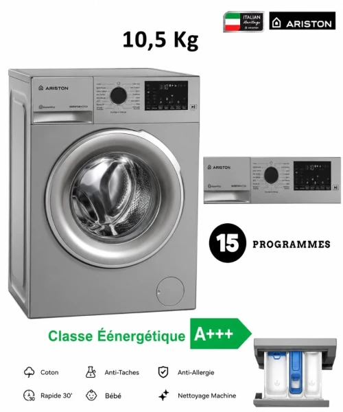 MACHINE A LAVER ARISTON 10.5 KG 15 PROGRAMMES