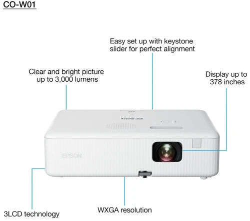 Epson CO W01 Vidéoprojecteur 3LCD