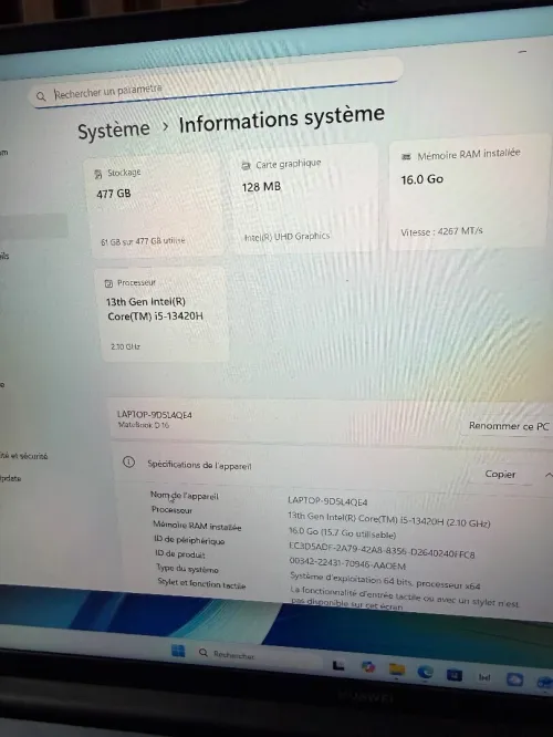 5 HUAWEI METABOOK D16