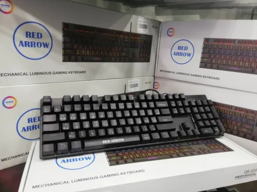 RED ARROW QS-505  Clavier Gaming Mécanique (Blue Switch)