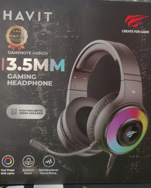 HAVIT Gamenote H2042d 3.5mm GAMING HEADPHONE RGB