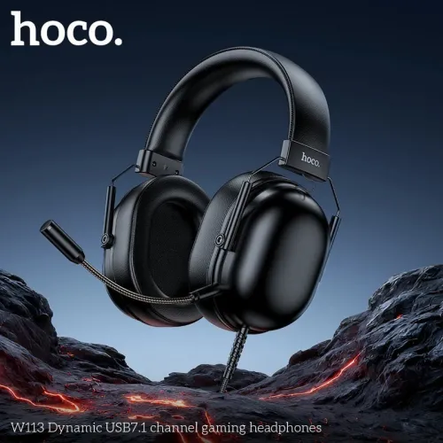 hoco w113 7.1 USB GAMING HEADPHONES WITH WIRE CONTROLLER premium product