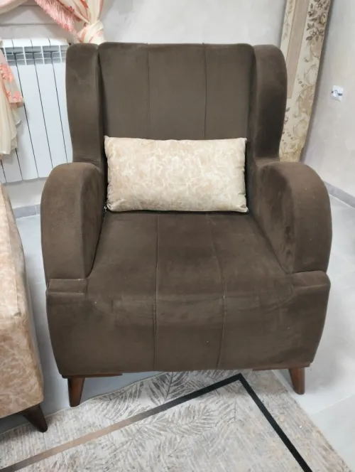 Salon beige/maron occasion bon état